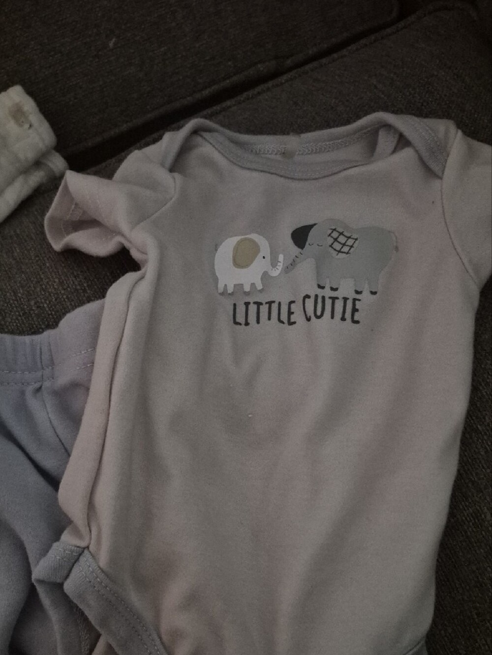 Soft Pastel Baby Matching Set - Light Blue & Cream - Picture 3 of 7